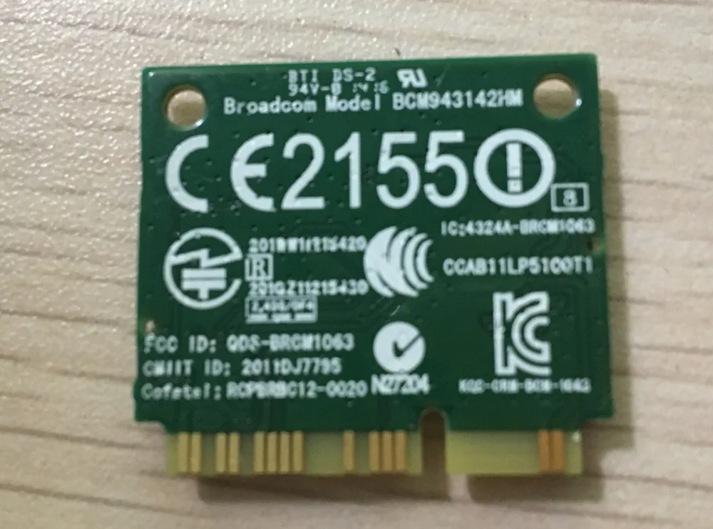 Jauns DELL DW1704 Broadcom Bcm4314 BCM943142HM Bezvadu 300Mbps WiFi Bluetooth saderīgu 4.0 Pusi Mini PCI-E Karte