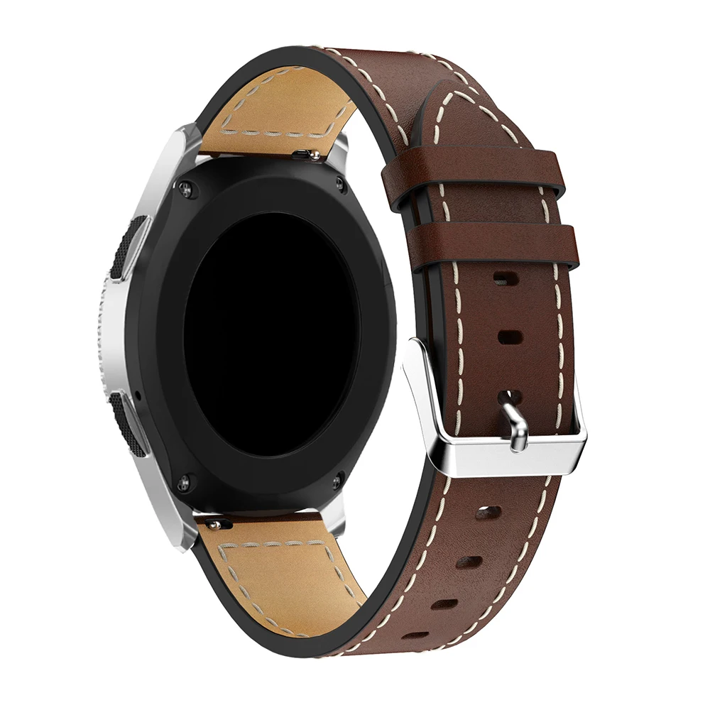 22mm Watchband Nomaiņa Klasisko Ādas Siksniņa joslu Samsung Galaxy Skatīties 46mm SM-R800 Smart Watch Band Aproce