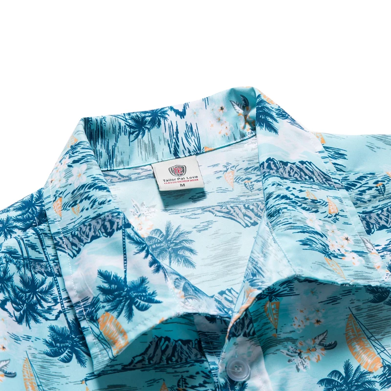 Havaju Krekls Kokosriekstu Koku Ziedu Drukāt Krekli camisa masculina Vīriešu Vasaras Stils Camisa Vetement Homme Āzijā Izmērs M-5XL