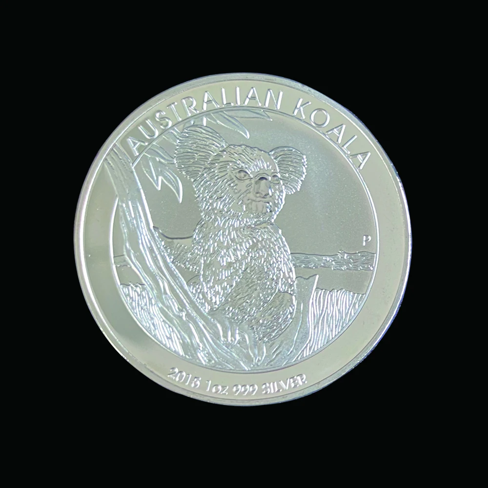 Līdz. 1OZ Sudraba Monēta Austrālijas Koala Modelis Piemiņas Elizabete II Kolekcionējamus Par Dāvanu