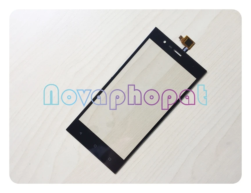Novaphopat Melns Ekrāns, Lai Highscreen Boost 3 SE /Boost 3 SE pro Touch Screen Digitizer Stikla Sensora Nomaiņa +izsekošana Attēls 1 