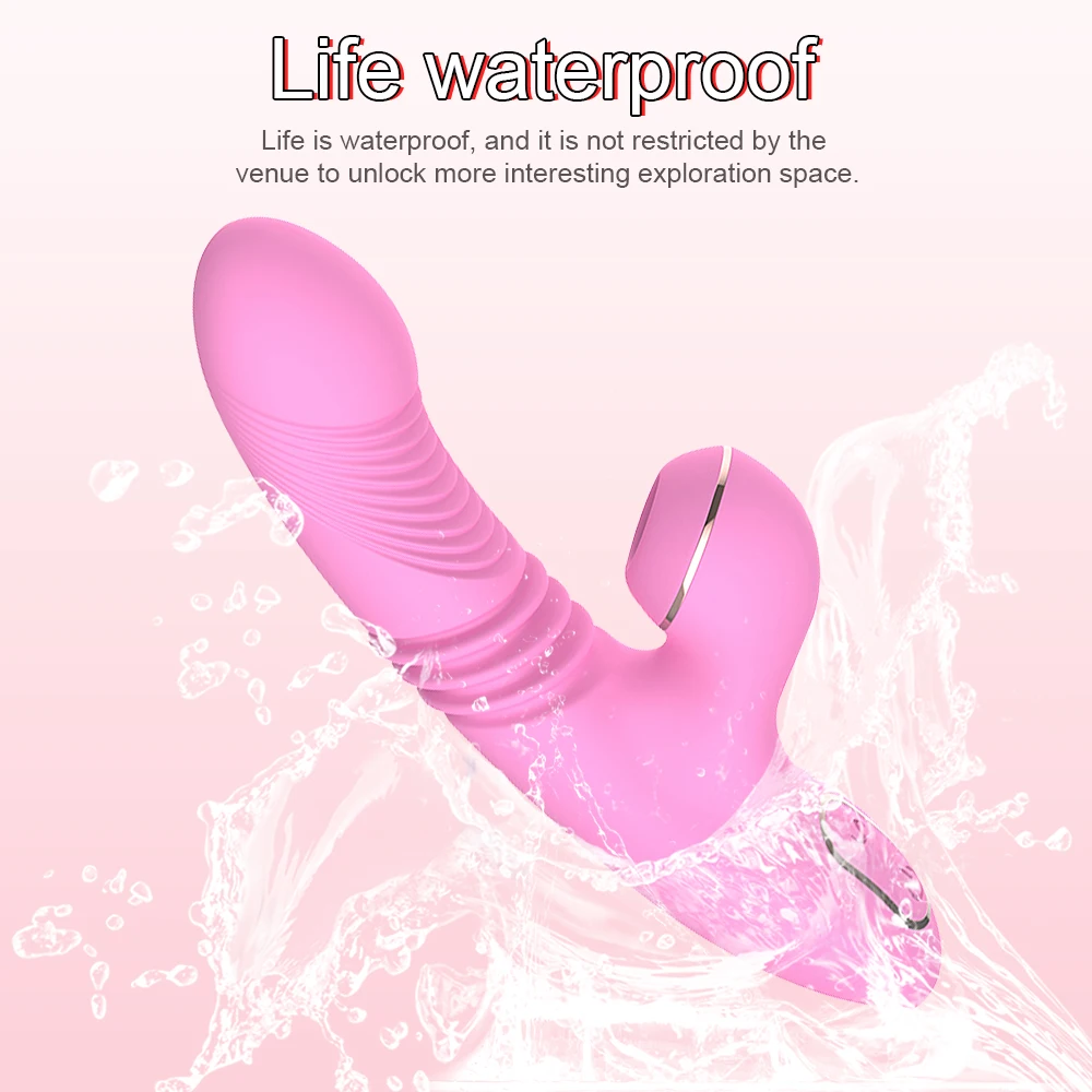 Klitora Sūcējs Maksts Vibrators Apkures Thrusting Nepieredzējis Vibrējošo Dildo Dzelksnis Seksa Rotaļlietu Pieaugušajiem 18 Sieviešu Masturbator Produktu Attēls 5 