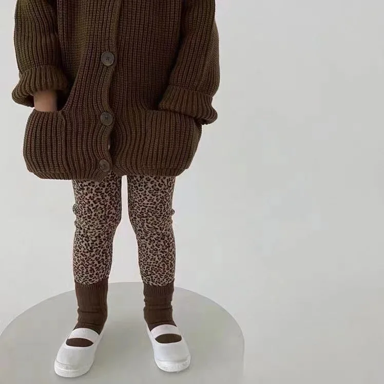 Zīdainis, Mazulis Baby Girl Apģērbu Leopard Pleds Stretch Bikses Elegants Cute Salds Kokvilnas bikses Bērniem, Streetwear, Zīdaiņu Apģērbs