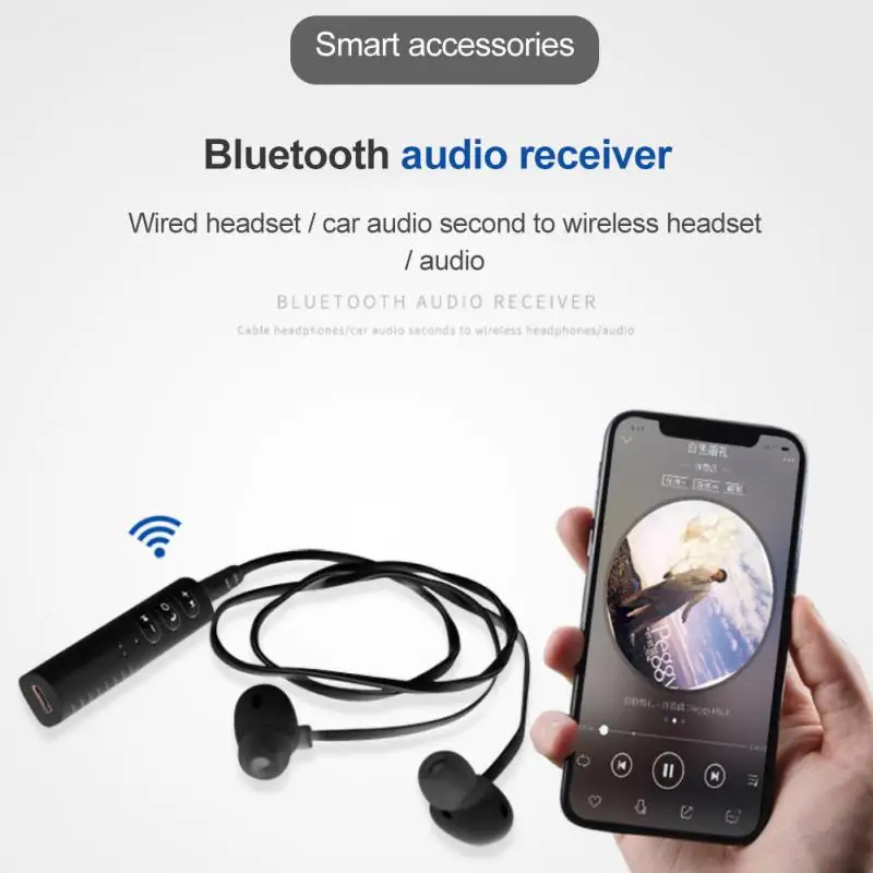 3.5 mm Jack Bluetooth Automašīnas Komplekts Hands Free Mūzika Audio Uztvērēju Adapteri Auto AUX Komplekts Skaļrunis, Austiņas Bluetooth 2022