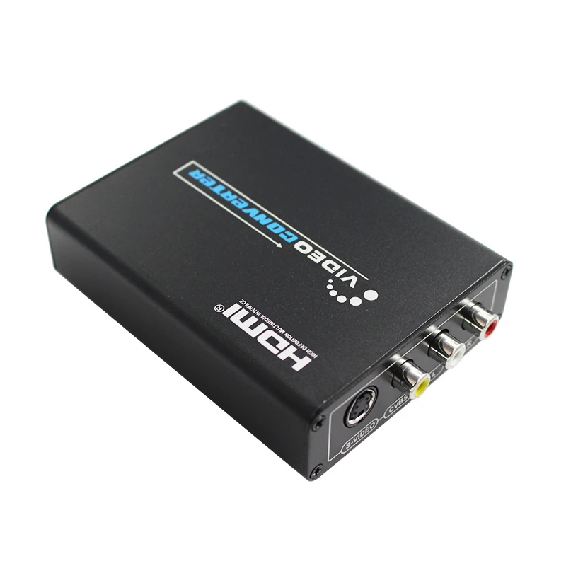 HDMI, Kompozītu / AV, S-Video Converter RCA CVBS/L/R Video Converter Adapteris PAL / NTSC CVBS / S-Video 1080P Slēdzis
