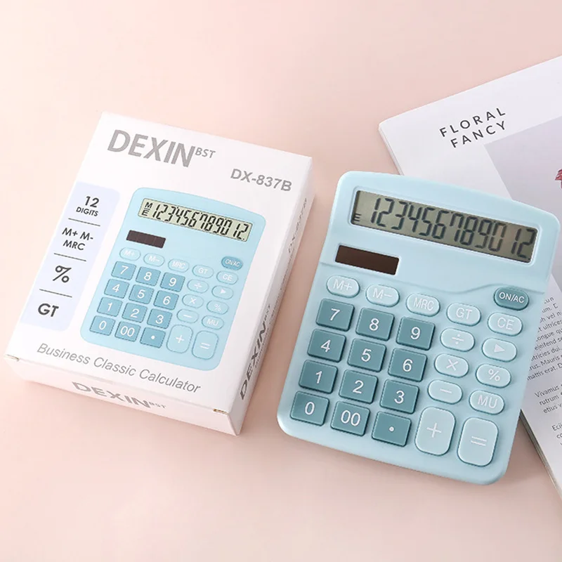 12 Cipari Elektronisko Kalkulatoru Biroja Kalkulatori Mājā, Birojā, Skolā, Saules Enerģija, Kalkulatori Finanšu Uzskaites Instrumenti