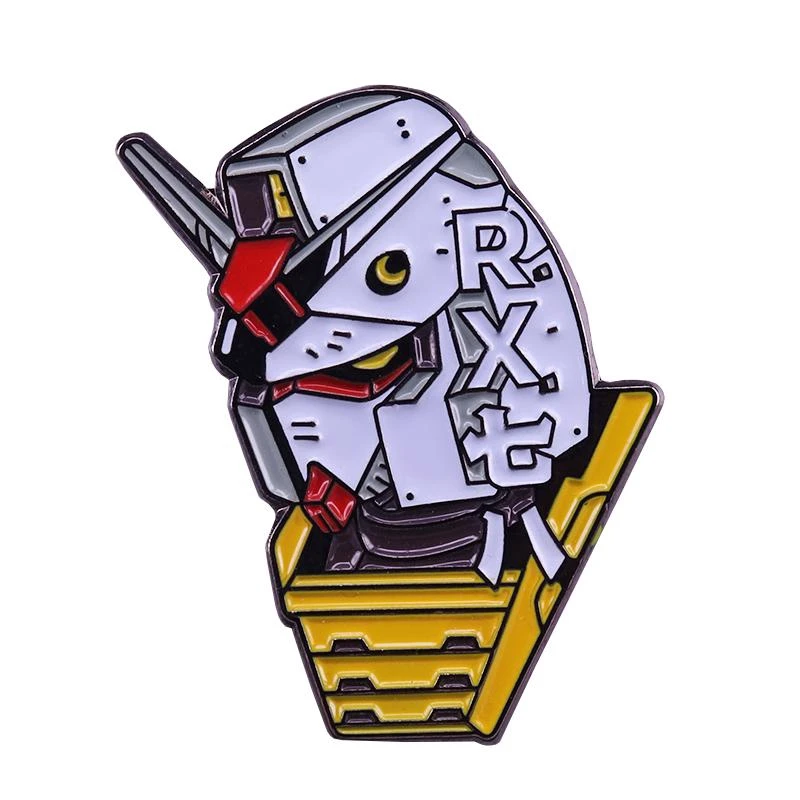 Gundam RX 78 emaljas pin Broša Anime Robots Estētisko Žetons Mobile Suit Gundam Wing Pin