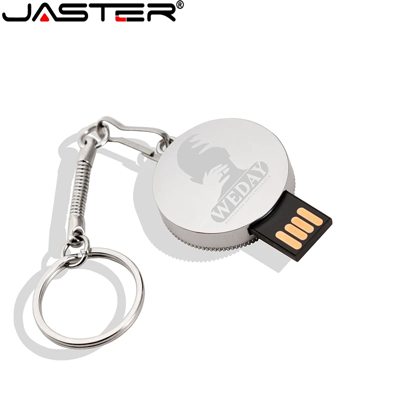 JASTER Mini metāla USB flash drive 4G 8G 16GB 32GB 64GB 128G Personalizēt Pen Drive USB Atmiņas karti un U diska dāvanu Custom logo