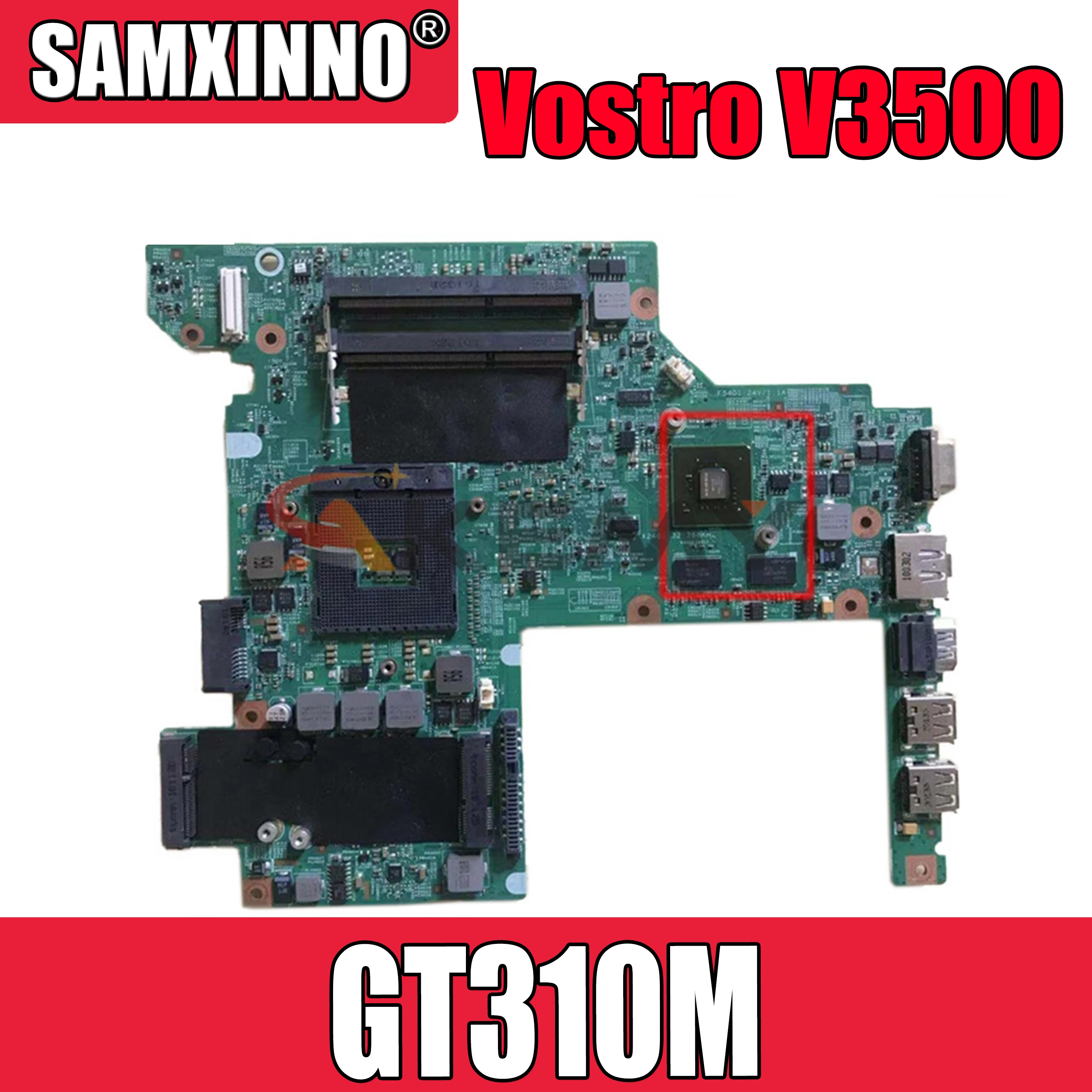 Sākotnējā Portatīvo datoru mātesplati Par DELL Vostro V3500 3500 GT310M Mainboard KN-0W79X4 0W79X4 HM57 N11M-GE1-S-A3 DDR3