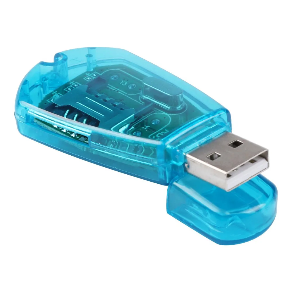Blue USB SIM Kartes Lasītājs Copy/Cloner/Rakstnieks/Backup Komplekts SIM Kartes Lasītājs GSM, CDMA SMS Backup + CD Diskā