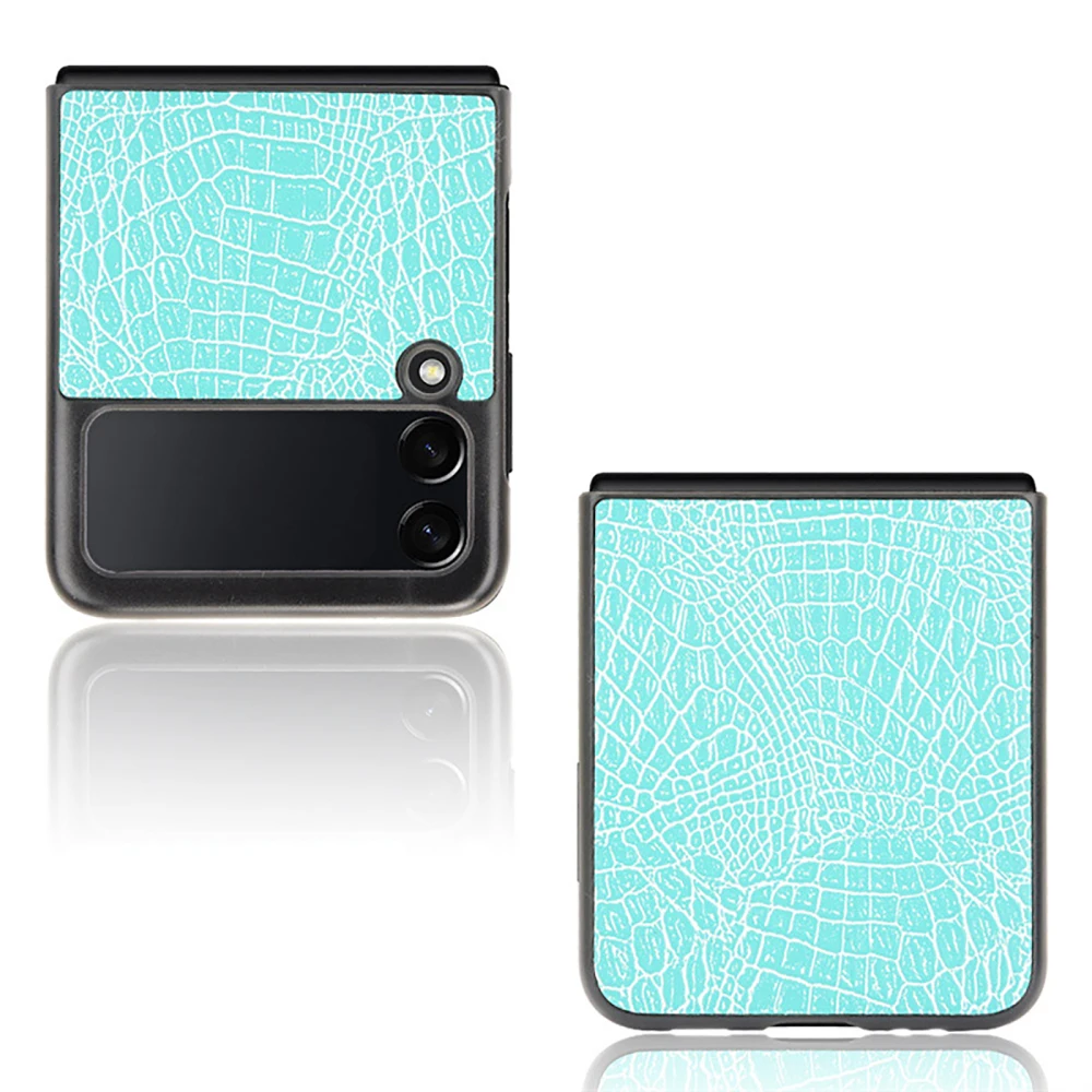 Seguma Z Flip 3 Pavisam Jaunu 5G Mobilo Tālruni Gadījumā, Augstas Kvalitātes Krokodils Modelis Modeli Samsung Galaxy Z Flip3 5G Attēls 3 