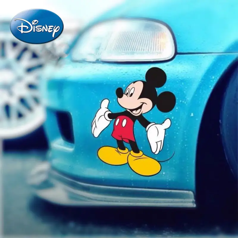 Disney Auto Uzlīme Personības Uzlīme Cute Karikatūra Mickey Mouse Mickey Minnie Auto Uzlīme Nokasiet Uzlīmes