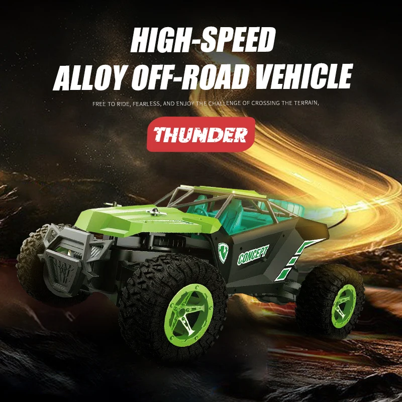 RC Auto High Speed Drift Off-Road 1:16 4WD Radio Tālvadības Monster Truck Elektriskās Automašīnas, Kāpurķēžu Rotaļlietas, Dāvanas Bērniem, Zēni Attēls 3 