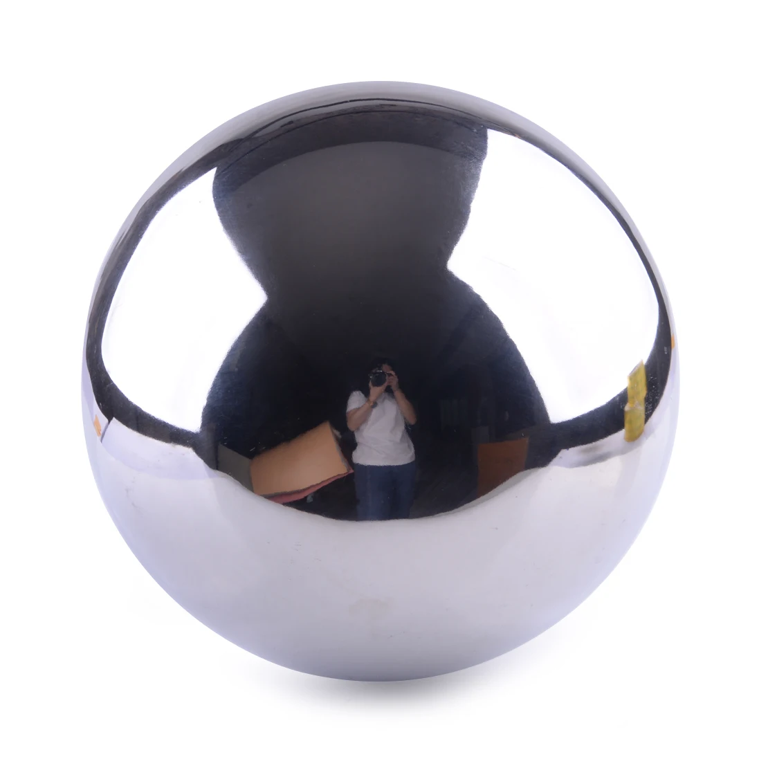 Sudraba 250mm Nerūsējošā Tērauda Spogulis Jomā Dobi Bumbu Lielas Mājas, Dārza Rotājumu Dekorēšanai