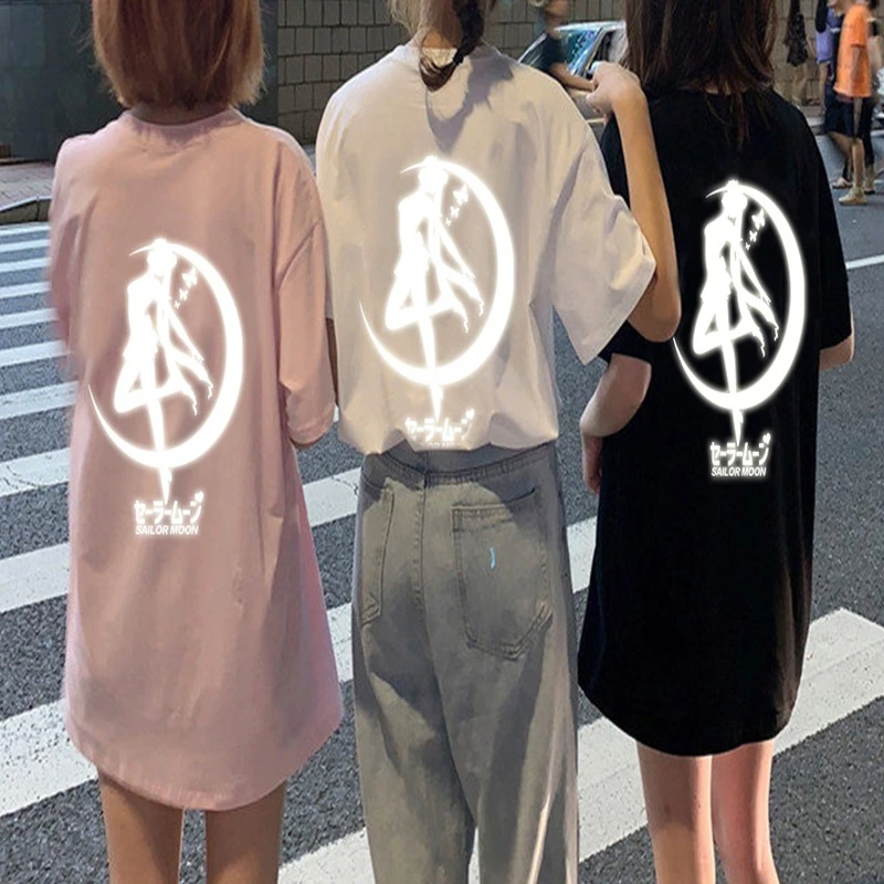 DIY Anime Gudrs Atstarojošs Mēness, Plankumus Uz Apģērba Dzelzs Pārskaitījumu Vinila Uzlīmes Bērniem T-krekls Siltuma Pārneses Kleitas Attēls 1 