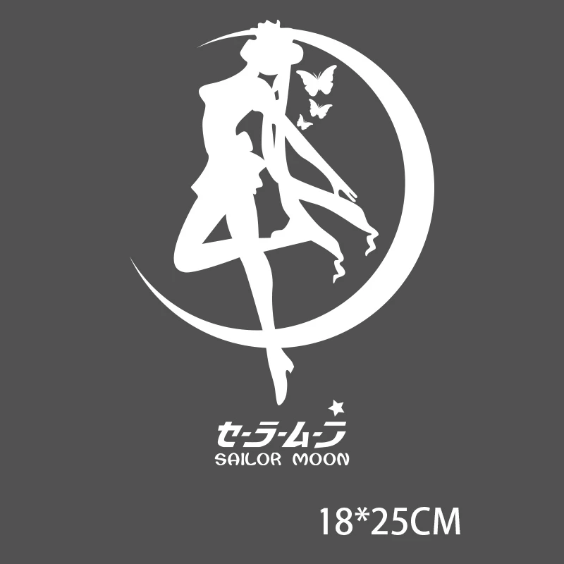 DIY Anime Gudrs Atstarojošs Mēness, Plankumus Uz Apģērba Dzelzs Pārskaitījumu Vinila Uzlīmes Bērniem T-krekls Siltuma Pārneses Kleitas Attēls 4 