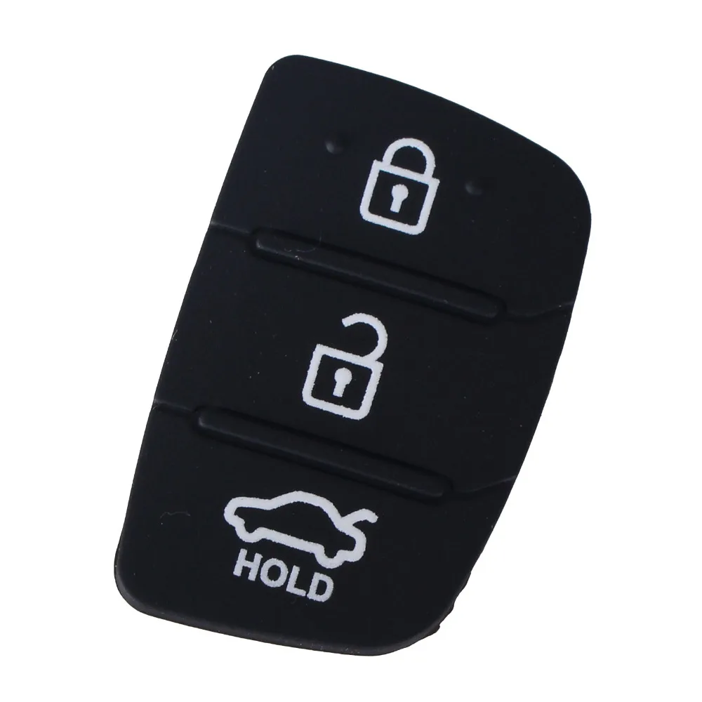 KEYYOU Mīksta Silikona Atslēgu Pogu Pad 3 4 Pogas, Auto Taustiņu Tālvadības Shell Par Hyundai HB20 IX35 SANTA FE IX45 Taustiņu, Lietu Vāku