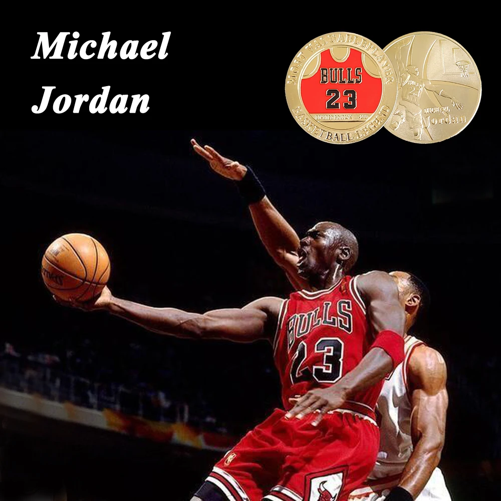 Amerikas savienotās Valstis Michael Jordan Mājas Dekoru, Dāvanu Labākais Vākšanu Zelta Monētas, JORDĀNIJU Fani