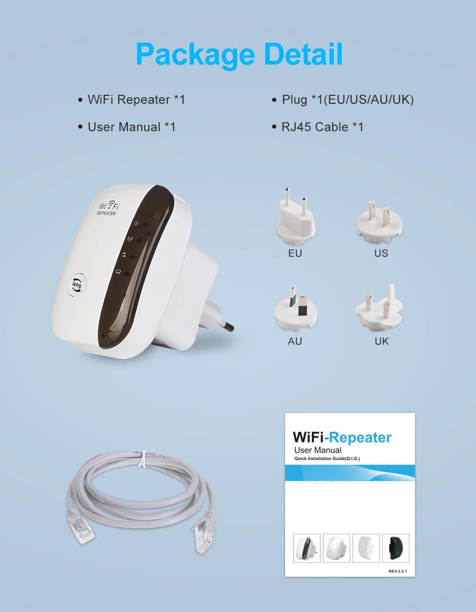 300Mbps Wifi Repeater Pastiprinātājs Wifi Extender-Bezvadu Wi-Fi Diapazona Paplašinātājs Wi Fi Signāla Pastiprinātājs