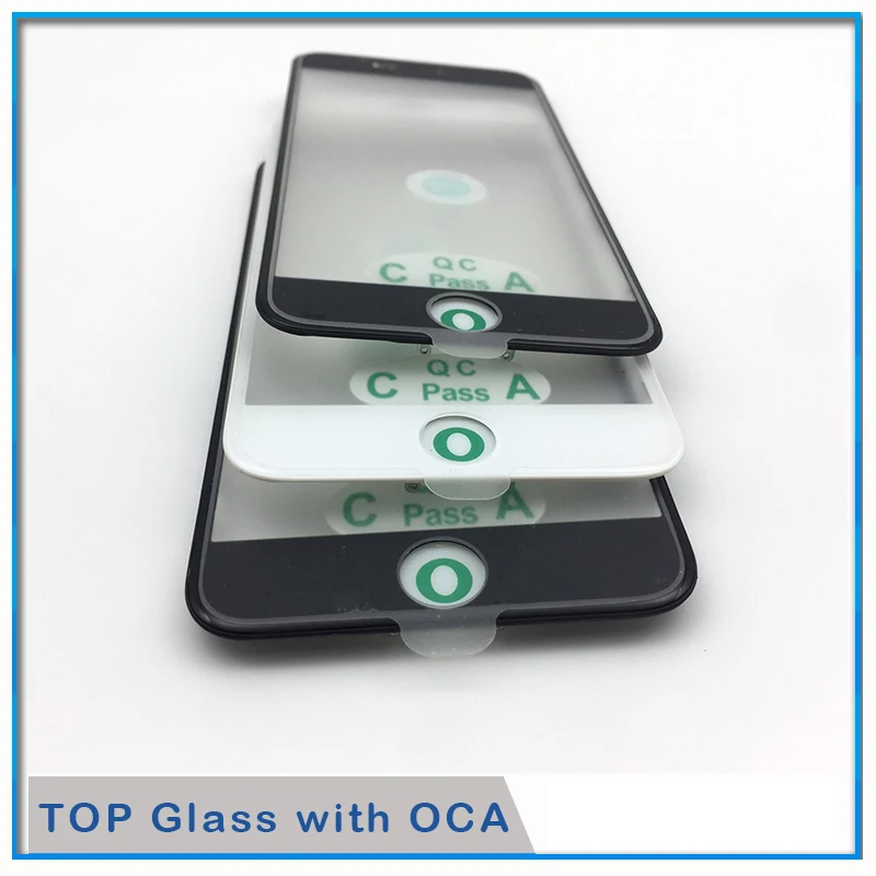 10pcs Top Auksta 3in1 LCD Ekrāna Priekšā, Stikls Ar Rāmi OCA Līmi Ar Auss Runā Acs iphone 8 7 6 6s plus 5 5s XR Remonts