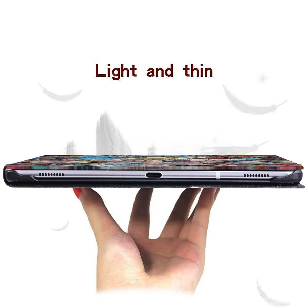 Augstas Kvalitātes Tablet Case for Samsung Galaxy Tab 8.0 Collu 2019 SM-T290 SM-T295 PU Ādas Tablet Stand Segtu Aizsardzības Apvalks Attēls 5 