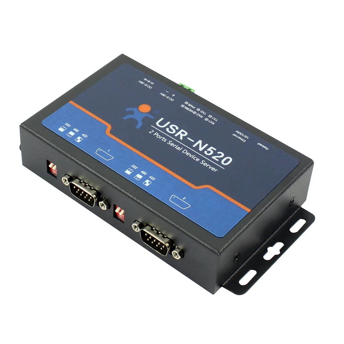 USR-N520 2 Porti Rūpniecības Sērijas Ethernet Servera TCP IP Converter Dubultā Sērijas Ierīces RS232, RS485, RS422 Multi-uzņēmēja Aptauja Attēls 3 