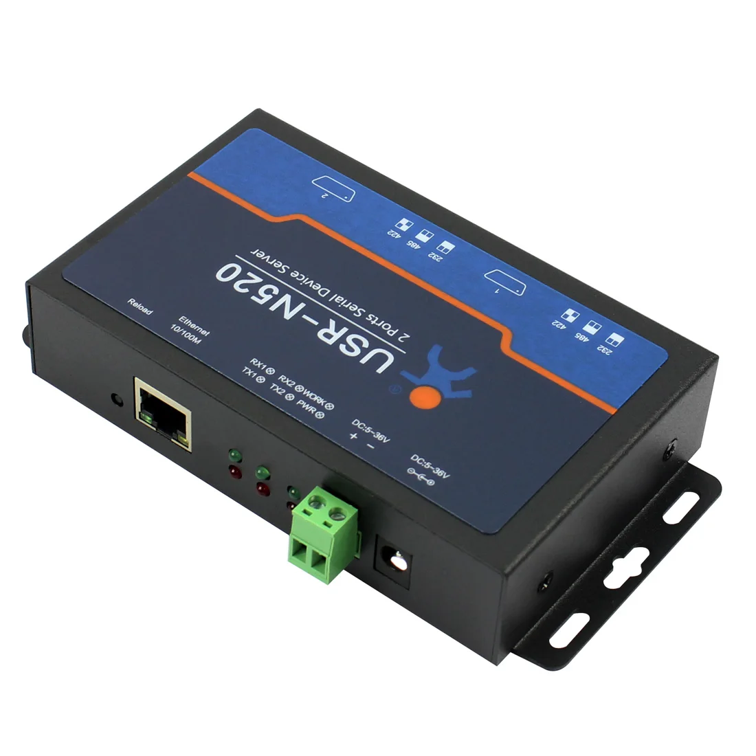 USR-N520 2 Porti Rūpniecības Sērijas Ethernet Servera TCP IP Converter Dubultā Sērijas Ierīces RS232, RS485, RS422 Multi-uzņēmēja Aptauja Attēls 5 