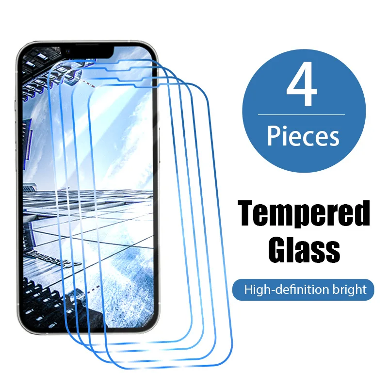 4gab Rūdīts Stikls iPhone 13 12 11 Pro Max 13 12 Mini Screen Protector for iPhone XR XS Max X SE 2020. gadam 7 8 6S Plus 6 Stikls