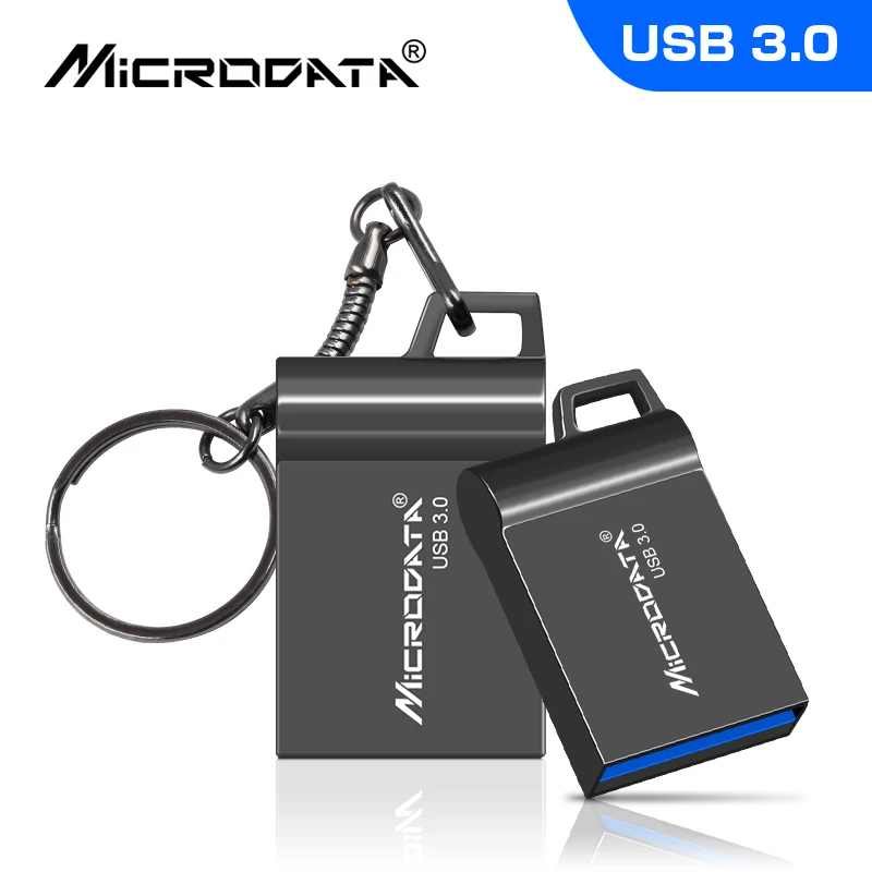 Super Mini USB flash Drive 64GB, 128GB 32GB 8GB Metāla Pen Drive Pendrive 128 64 32 16 8 GB Flash Atmiņas Key USB Stick Attēls 3 