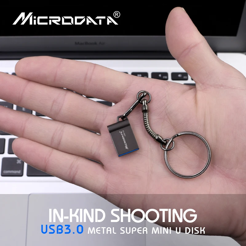 Super Mini USB flash Drive 64GB, 128GB 32GB 8GB Metāla Pen Drive Pendrive 128 64 32 16 8 GB Flash Atmiņas Key USB Stick Attēls 5 