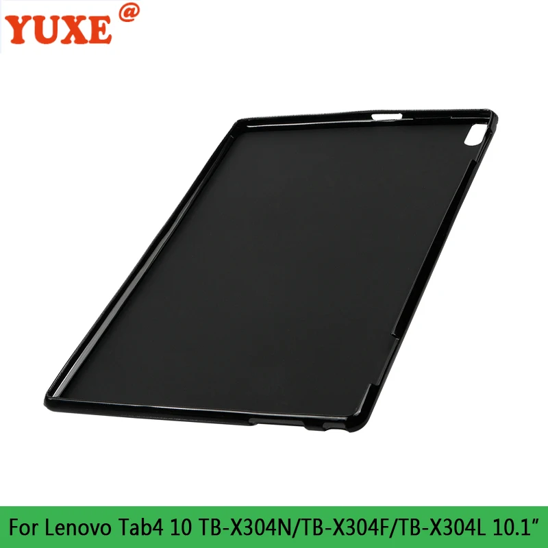 Tablete Gadījumā Lenovo Tab4 10 TAB 4 10.1 collu TB-X304N TB-X304F TB-X304L 10.1 collu Būtiska Atpakaļ TPU Silikona Anti-Piliens Vāciņu Attēls 2 