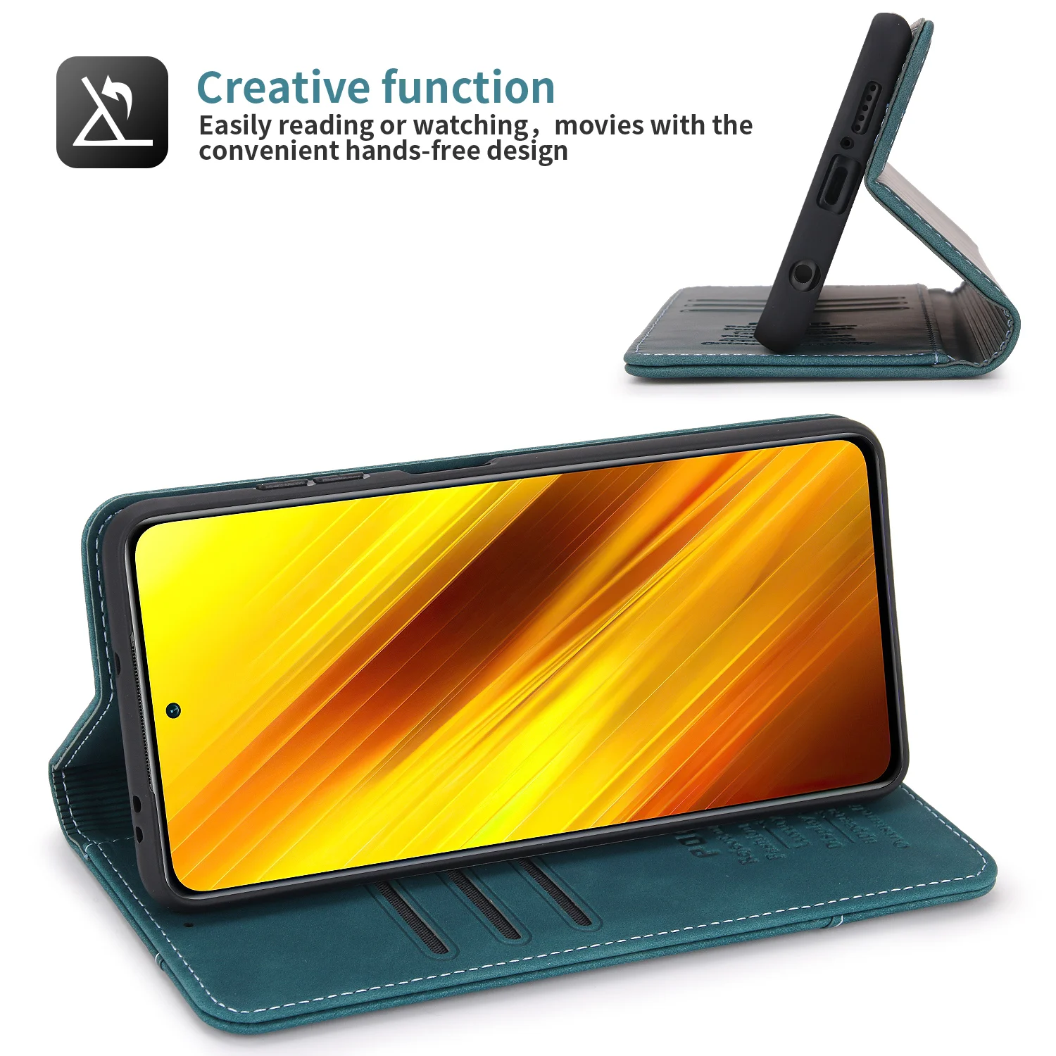 Biznesa Ādas Gadījumā Xiaomi Mi Poco Pro X3 NFC M4 M3 F3 GT 5G Magnētisko Uzsist Grāmatu Luksusa Seifs Kartes Solt Tālruņa Pārsegs Soma Attēls 4 