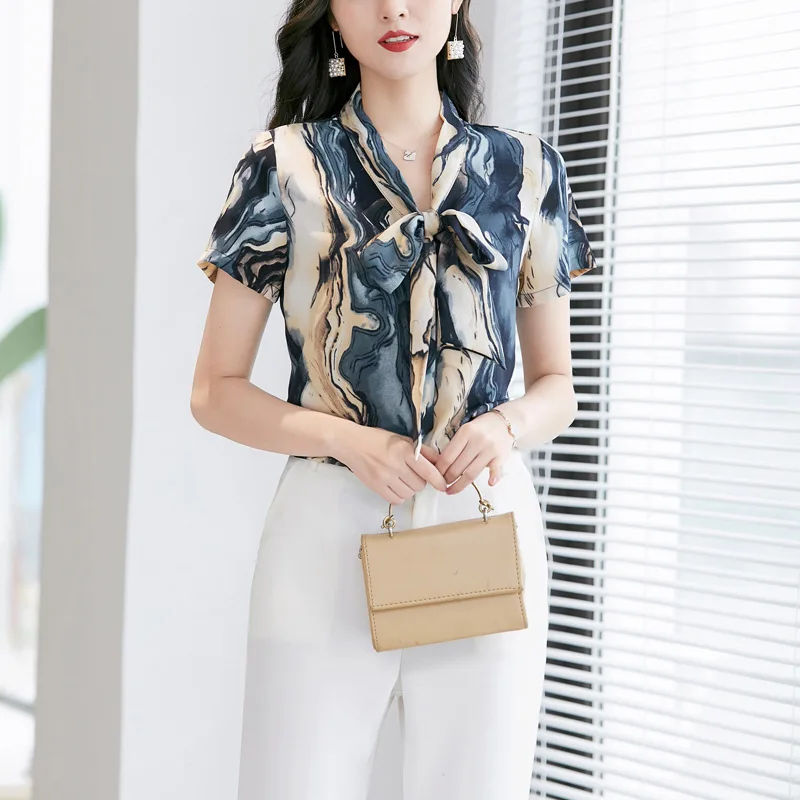 Lielajam Krekli, Sieviešu Blūzes, Tunikas Plus Lieluma Galotnēm korejas Vasaras Stila Apģērbu Šifona 5XL 6XL Gadījuma Jaunu Modes Bezmaksas Piegāde Attēls 3 