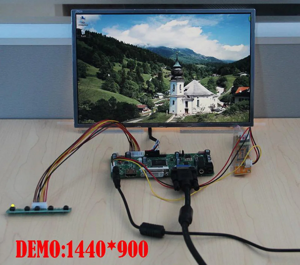 VGA Kontrolieris valdes komplekts DVI LCD DIY LVDS M. NT68676 Par LP154WX4-TLA1/TLA2/TLA3/TLA4/TLA6/TLA8/TLA9/TLAA 1280X800 15.4