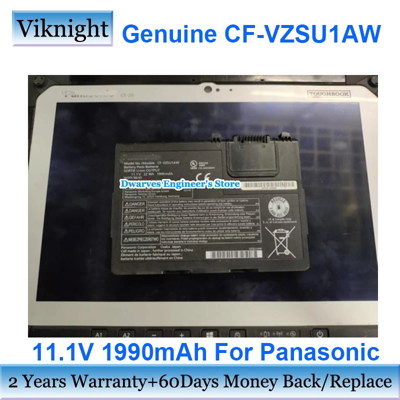 Patiesu Panasonic CF-VZSU1AW Akumulatoru Panasonic CF-33 ToughBook 11.1 V 1990mAh 22Wh