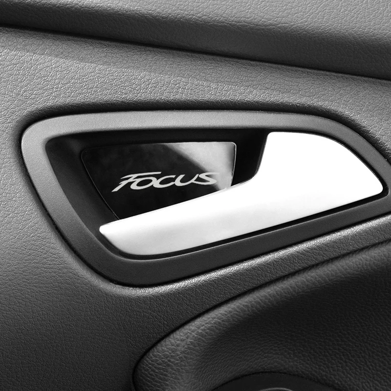 Automašīnas salona Durvju Rokturi Rotājumu Ford Focus 2012-2018 Nerūsējošā Tērauda Piederumi Car Styling 4gab