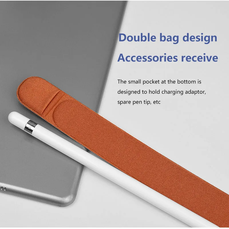 Portatīvie Apple Zīmuli Gadījumā Par Apple Zīmuli Ādas Krāsains Zīmulis Lietā Piemērots Planšetdators Pildspalvu Turētājs Neslīdošs