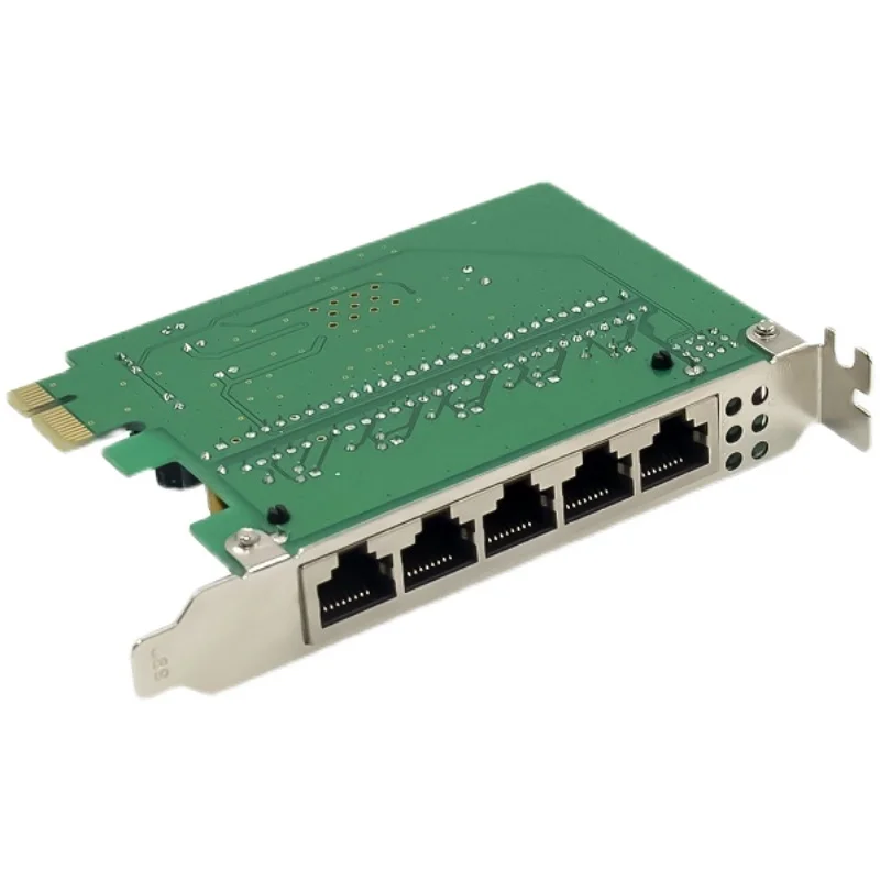 PCIe Fast Ethernet 10/100Mbps Slēdzis Valdes karte IC Plus IP175 chipset 5 Port RJ45 Tīkla Slēdzi, lan karte Attēls 1 